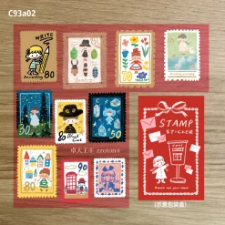 Molinta Postage Stamp Stickers – Red — gallery