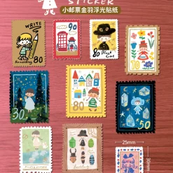 Molinta Postage Stamp Stickers – Red — gallery