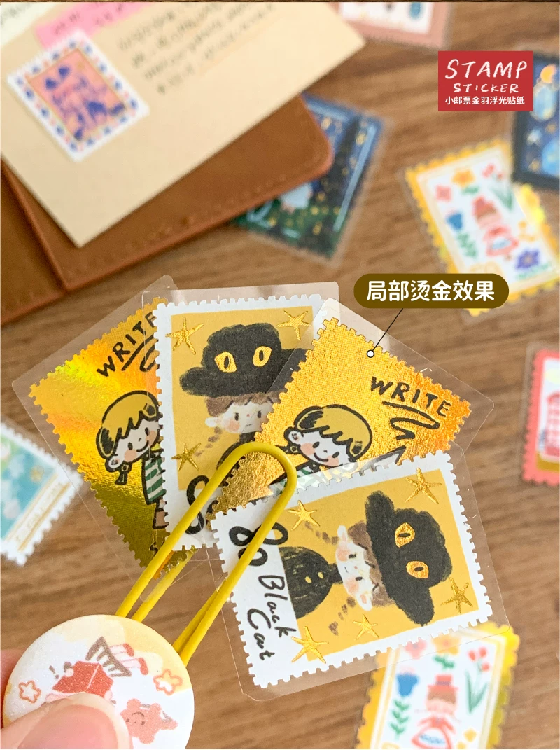 Molinta Postage Stamp Stickers – Red — gallery