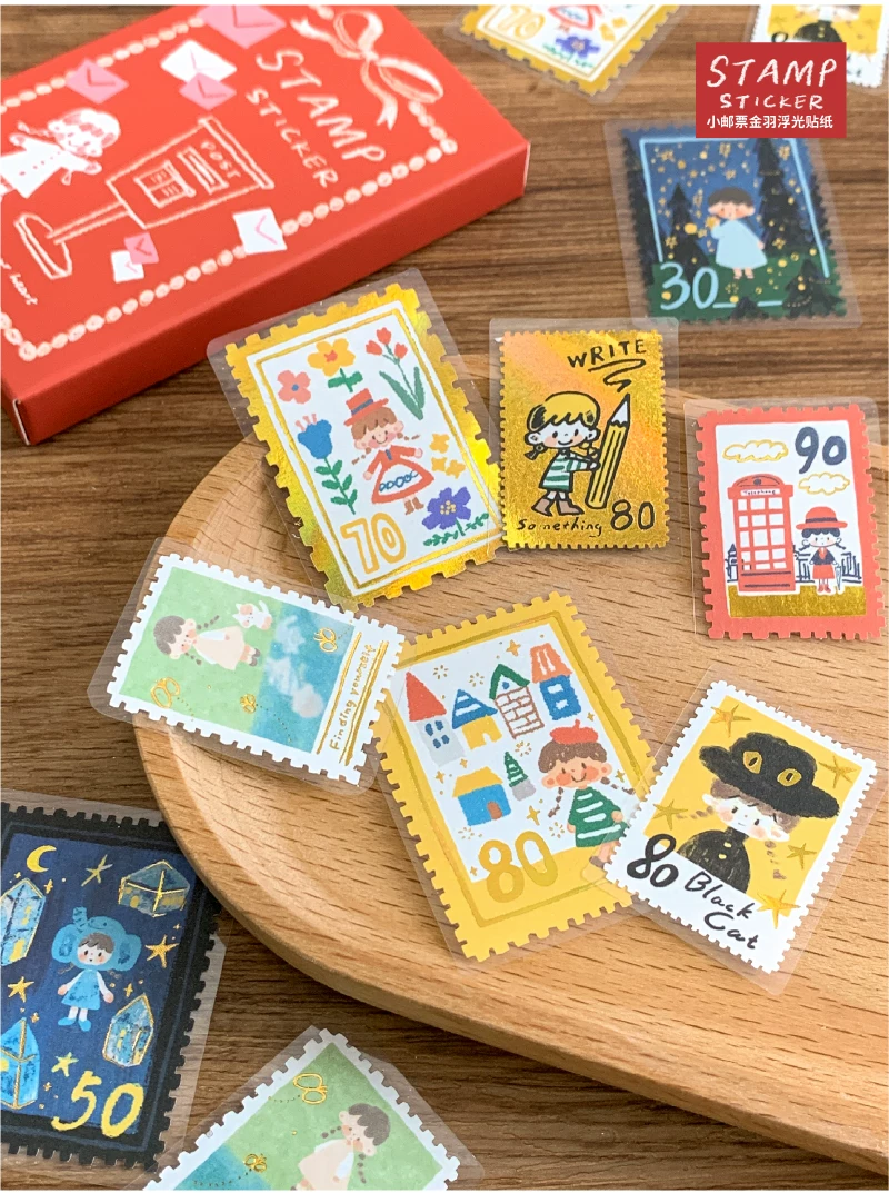 Molinta Postage Stamp Stickers – Red — gallery