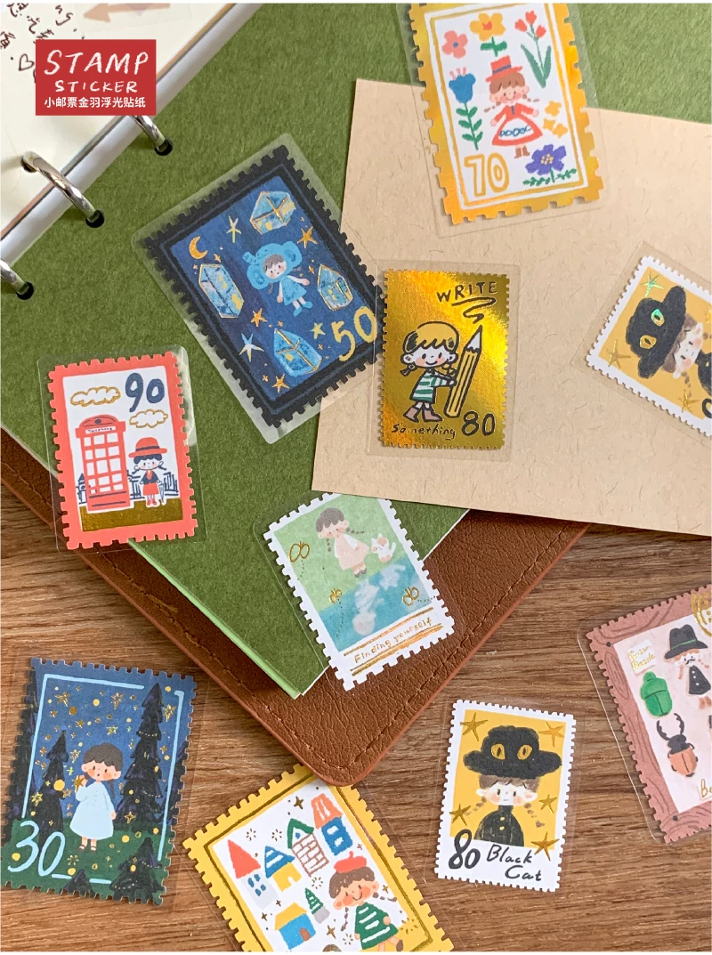 Molinta Postage Stamp Stickers – Red — gallery