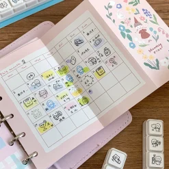 Molinta Pre-inked Button Stamp Set – Weather — gallery