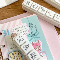 Molinta Pre-inked Button Stamp Set – Weather — gallery