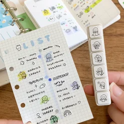 Molinta Pre-inked Button Stamp Set – Weather — gallery