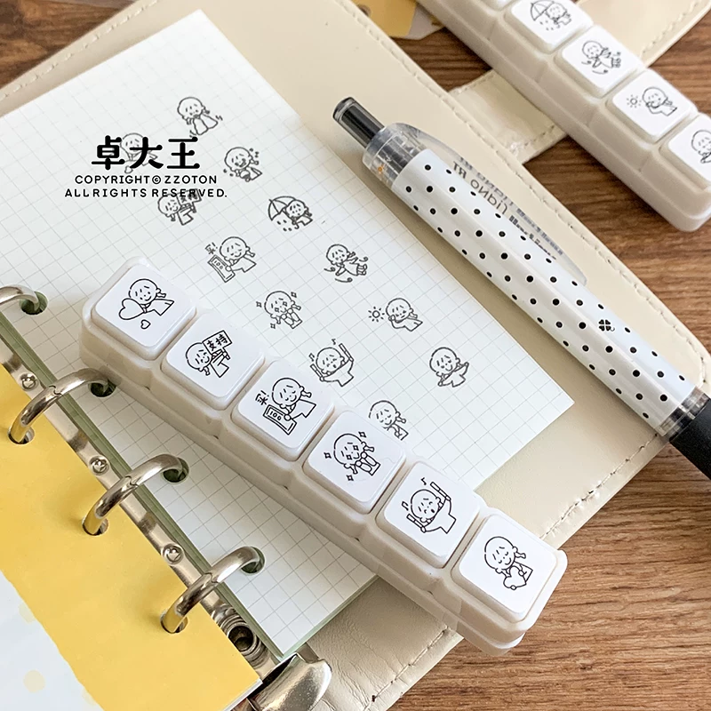 Molinta Pre-inked Button Stamp Set – Weather — gallery