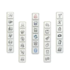 Molinta Pre-inked Button Stamp Set – Weather — gallery