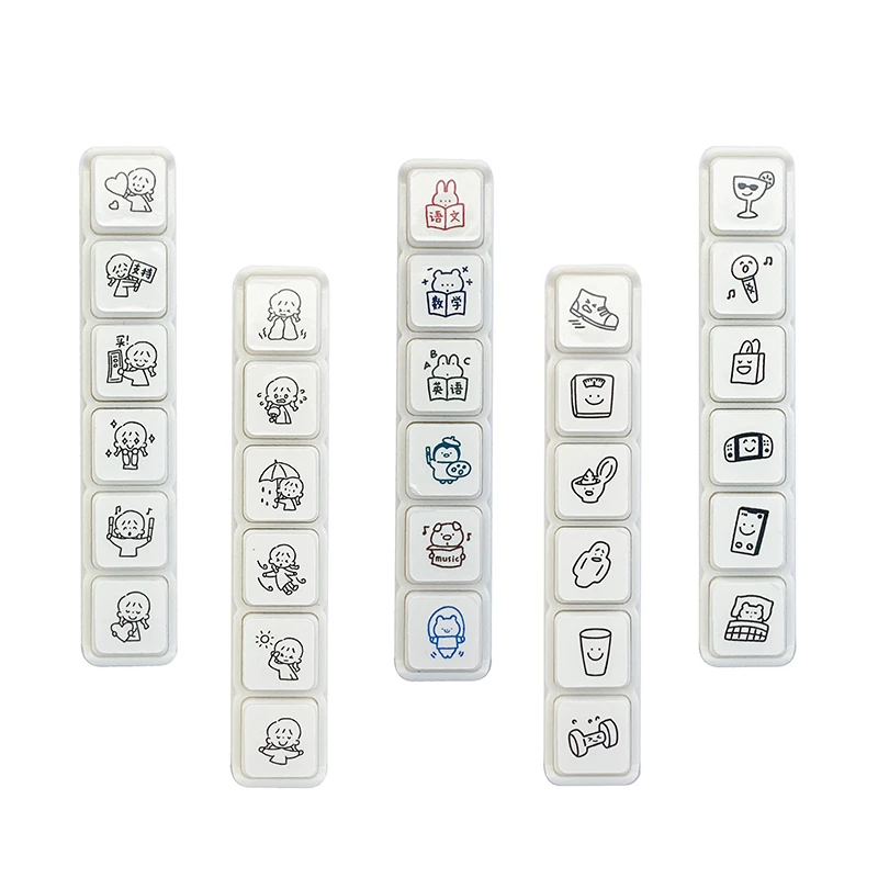 Molinta Pre-inked Button Stamp Set – Weather — gallery