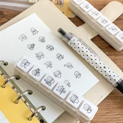 Molinta Pre-inked Button Stamp Set – Weather — gallery