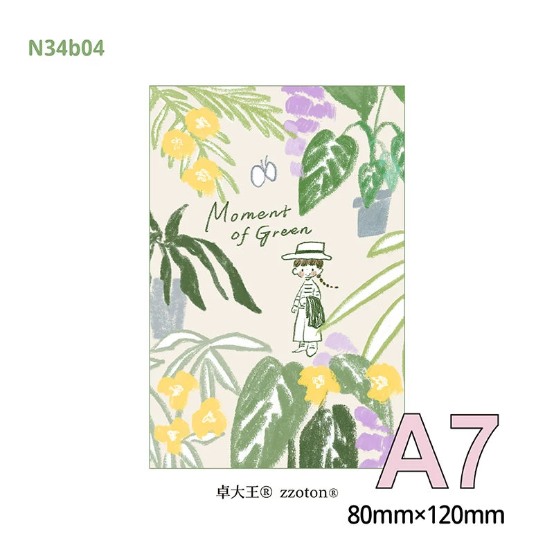 Molinta Release Paper Notebook – Moment of Green (Pocket Size)
