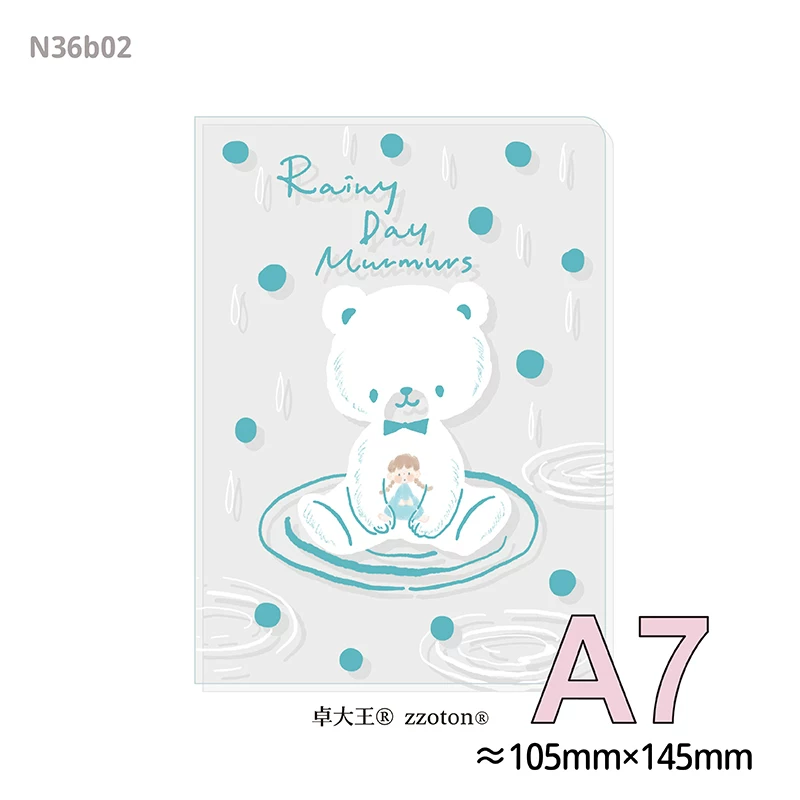 Molinta Ring Binder – Rainy Day Bear (Pocket Size)