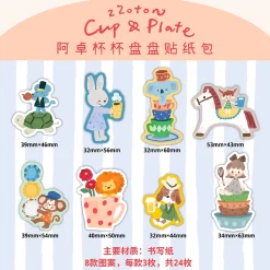 Molinta Sticker Set – Cup and Plate — gallery