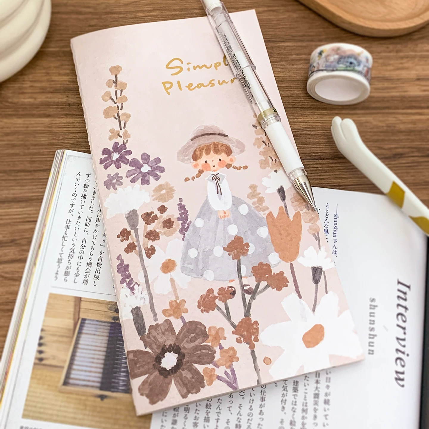 Molinta Traveler Notebook – Dried Flower Garden