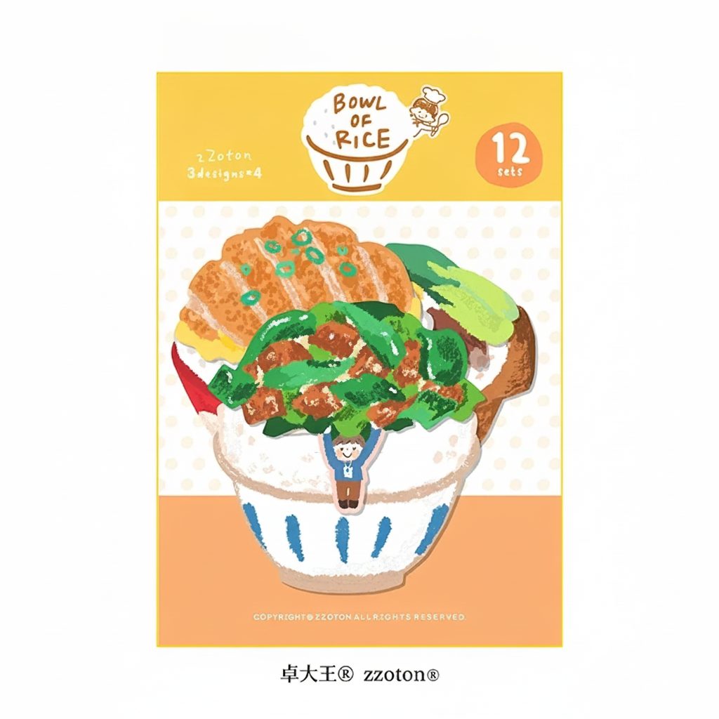 Molinta Tuck-in Memo Papers – Bowl of Rice