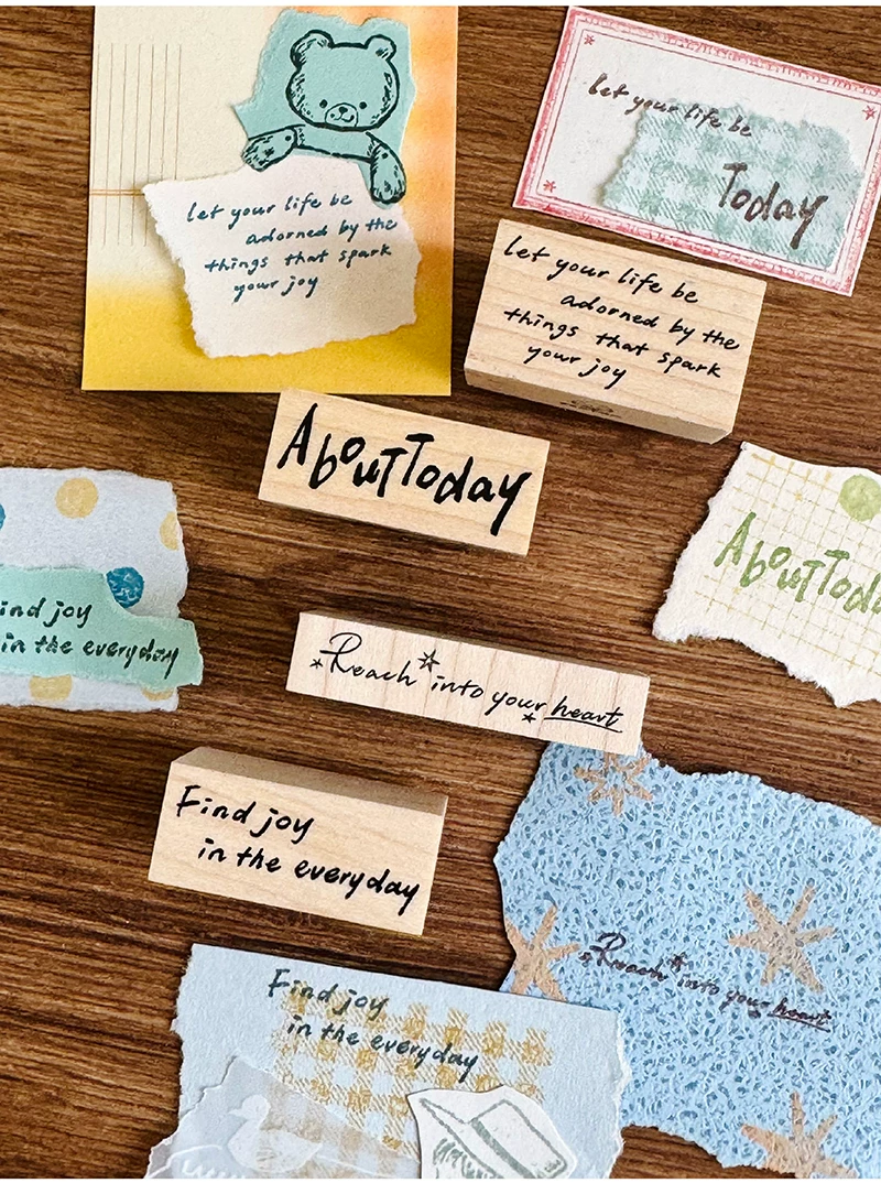 Molinta Wooden Stamp – About Today — gallery