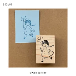 Molinta Wooden Stamp – Girl With Clover