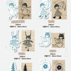 Molinta Wooden Stamp – Girl With Clover — gallery