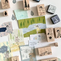 Molinta Wooden Stamp – Girl With Clover — gallery