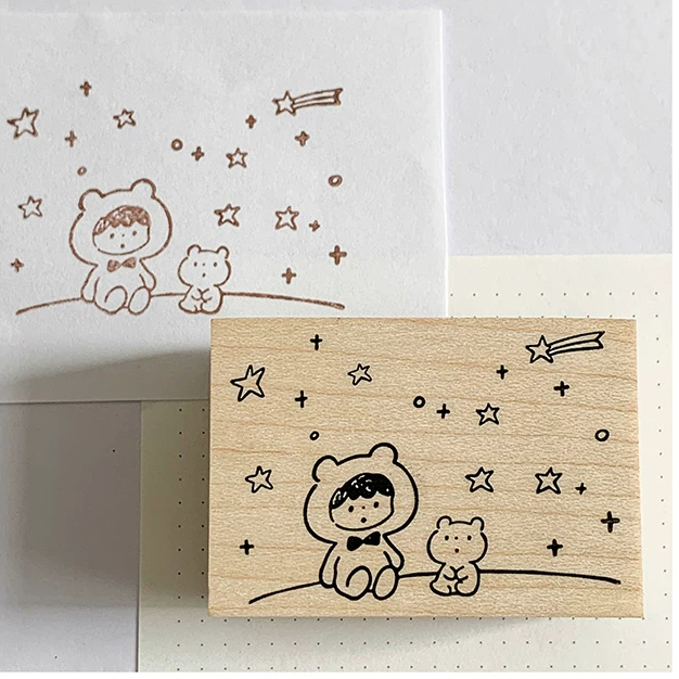 Molinta Wooden Stamp – Under the Stars
