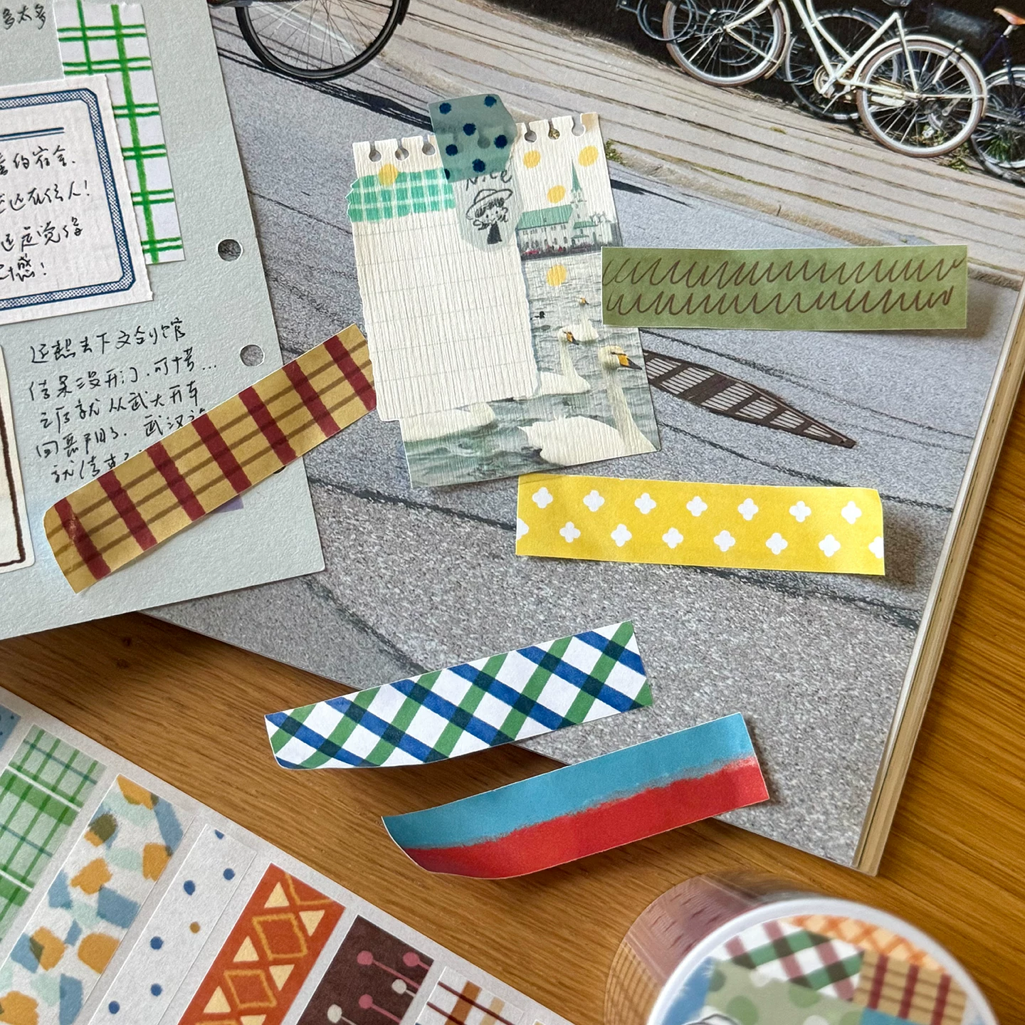 Molinta Kiss-cut Writable Tape - Retro Pattern 4