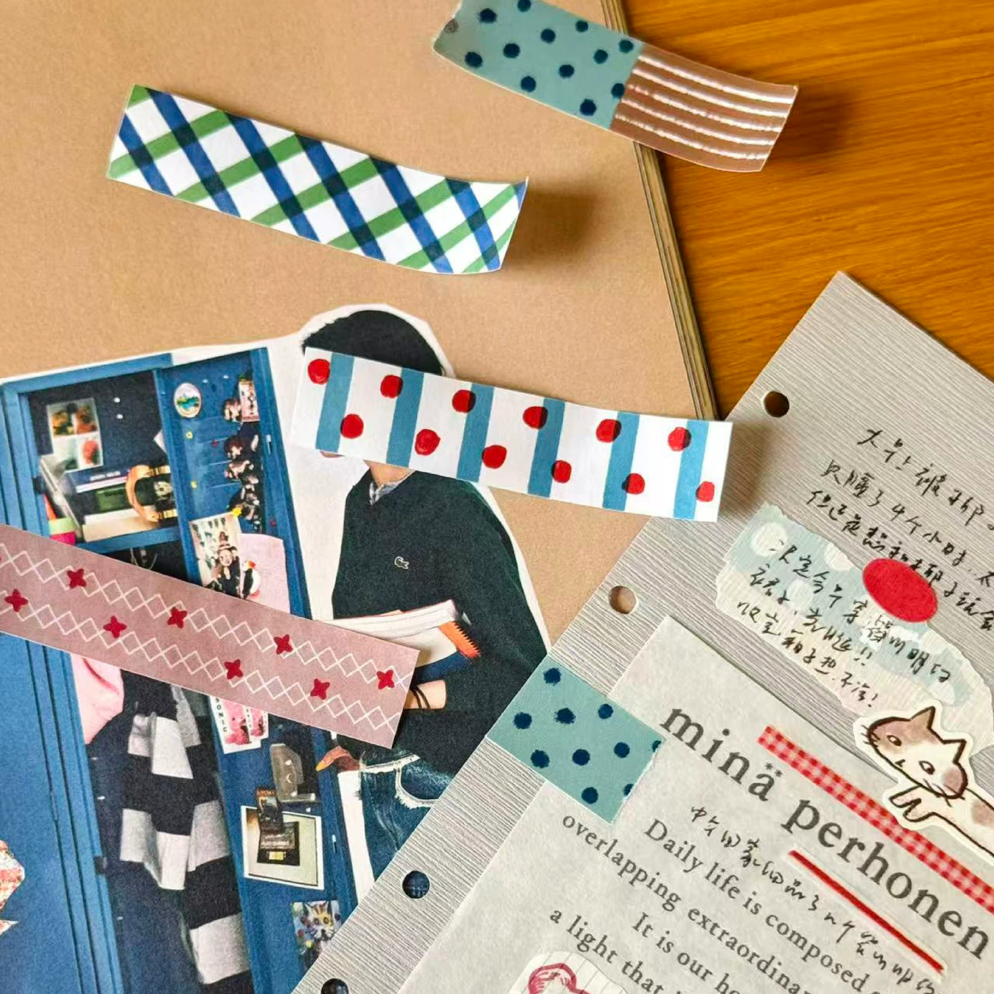 Molinta Kiss-cut Writable Tape - Retro Pattern 5