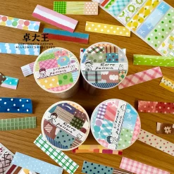 Molinta Kiss-cut Writable Tape - Vibrant Pattern 2