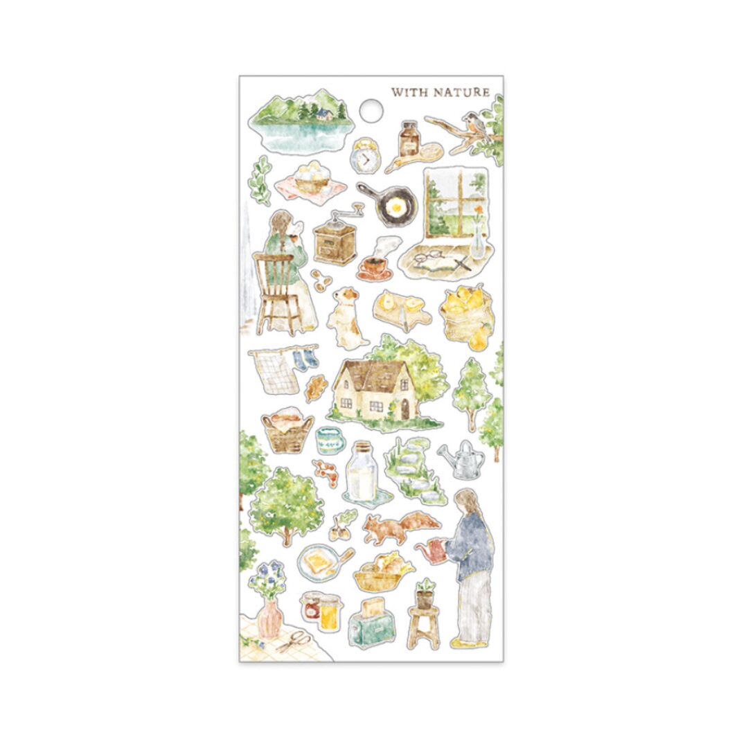 Mind Wave With Nature Stickers (6 designs)