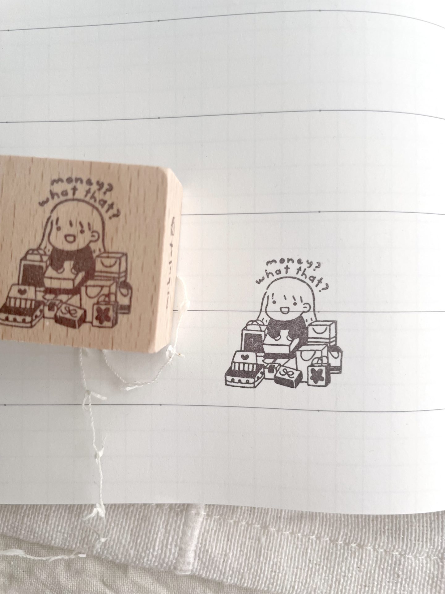 Ms Bulat Rubber Stamp – Money? What That? — gallery