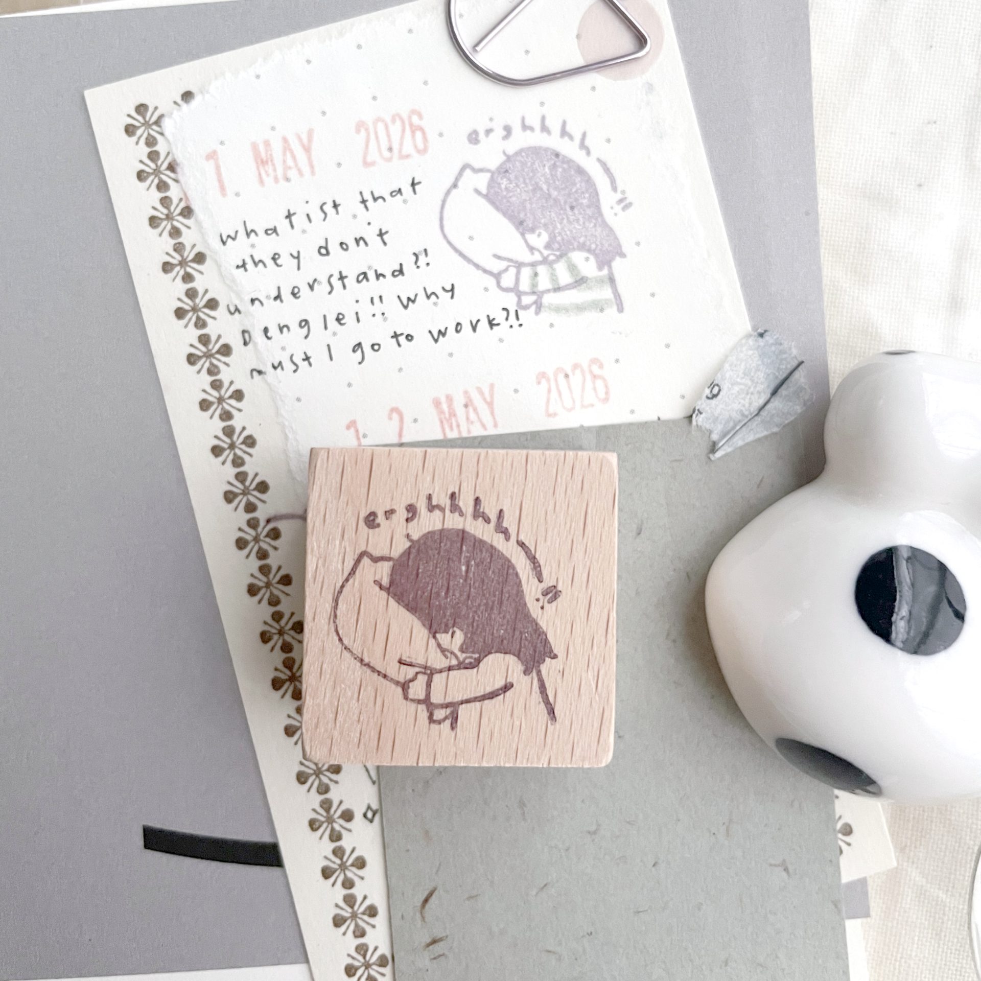 Ms Bulat Rubber Stamp – Pillow Rant