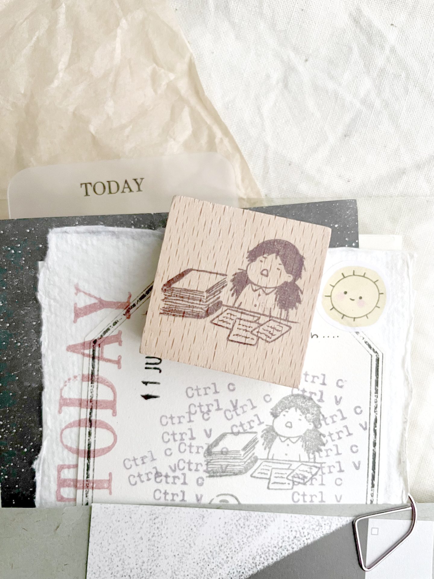 Ms Bulat Rubber Stamp – The Pile Grows