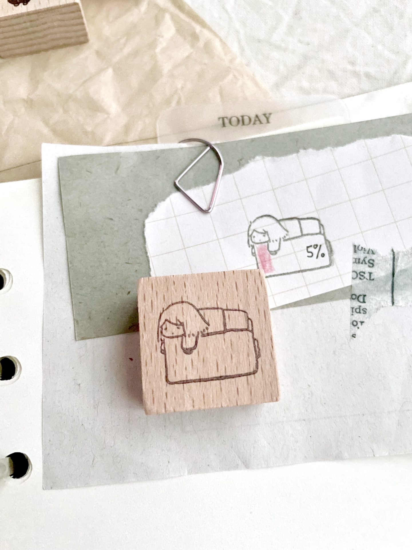 Ms Bulat Rubber Stamp – Today Tired — gallery