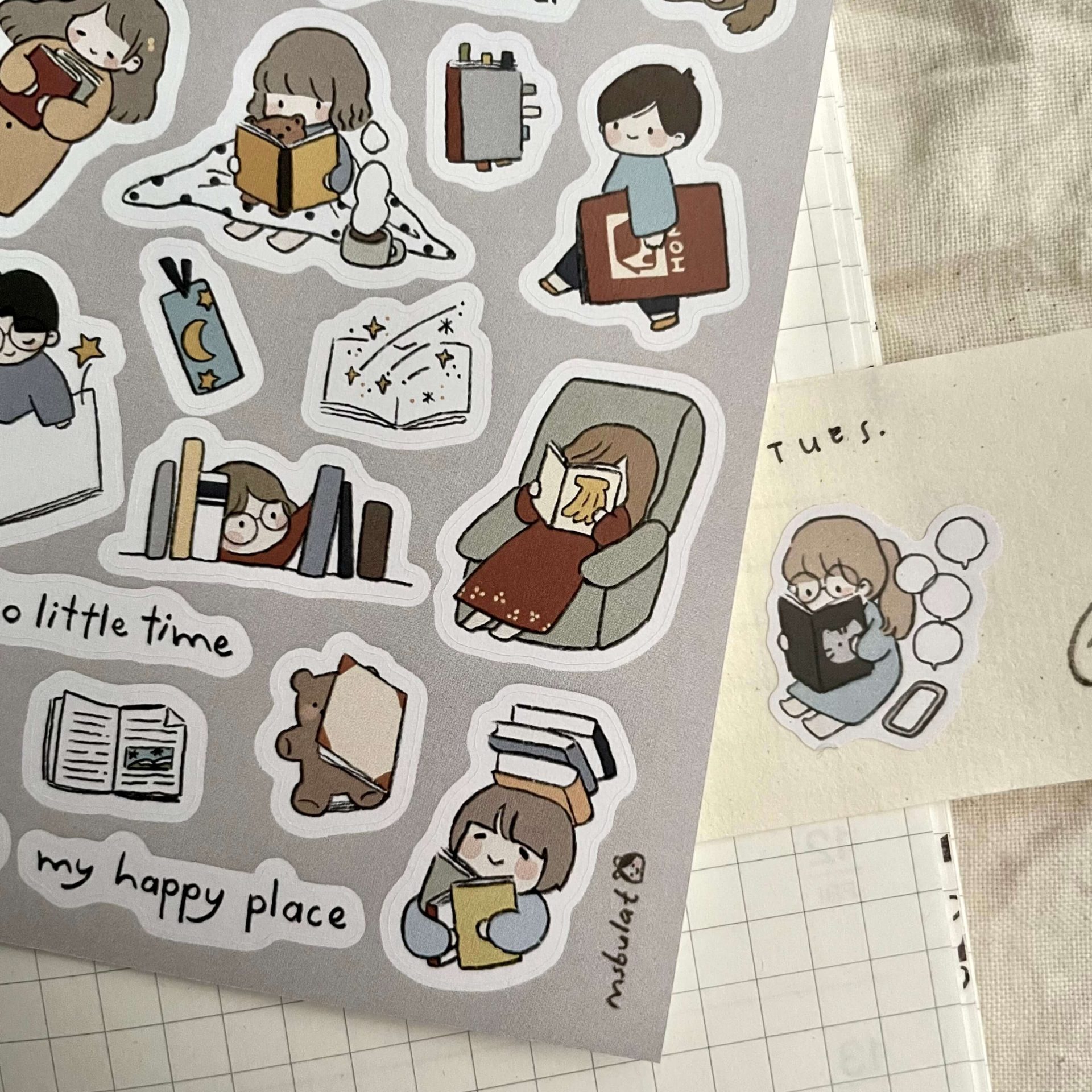 Ms Bulat Sticker Sheet – Bookworm Life — gallery
