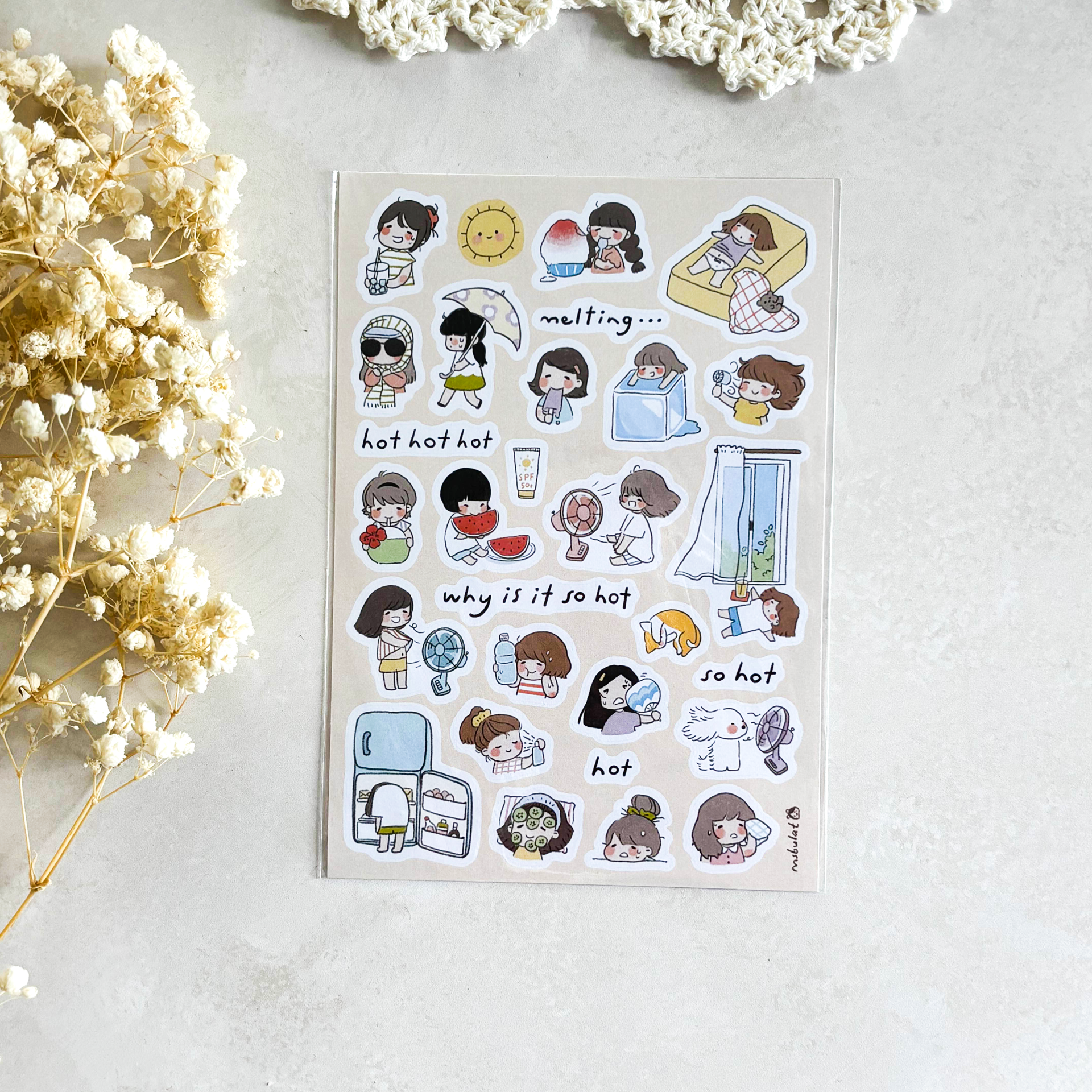 Ms Bulat Sticker Sheet – So Hot