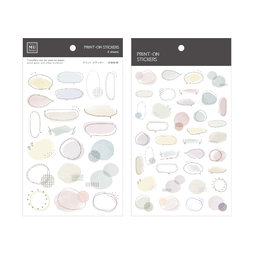 MU Print-On Stickers - no. 274