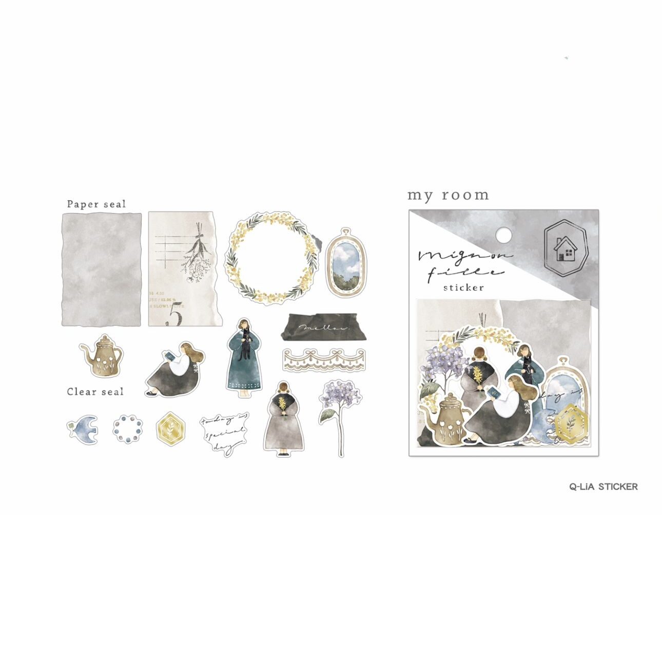 Q-lia Mignon Fille Stickers (6 designs) - Image 10