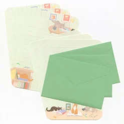 NB Wanova Nyantomo Cats Letter Set - On the Desk