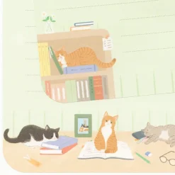 NB Wanova Nyantomo Cats Letter Set - On the Desk