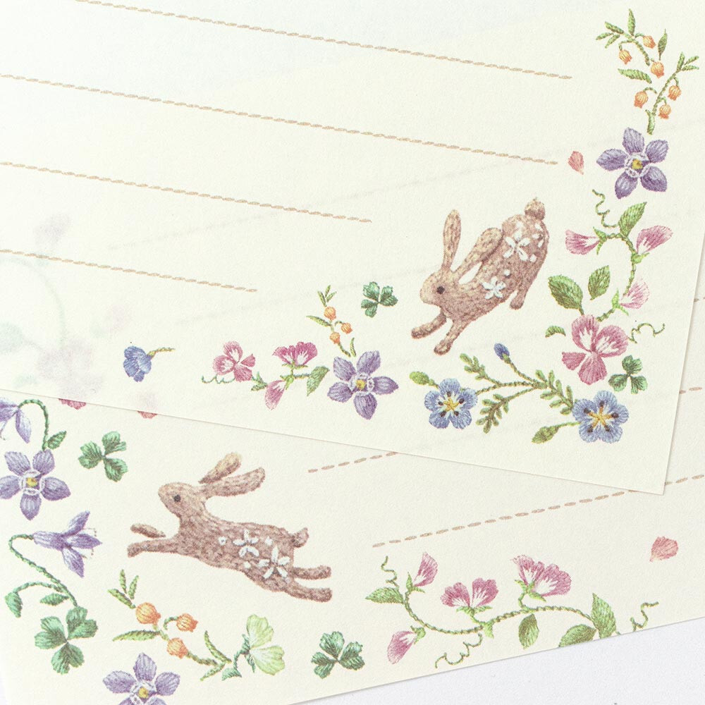 NB Wanowa Fleurs et Chance Letter Pad – Fête
