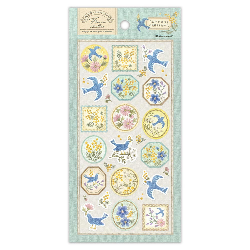 NB Wanowa Fleurs et Chance Stickers – Merci