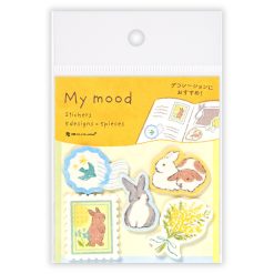 NB Wanowa My Mood Flake Stickers – Bunnies