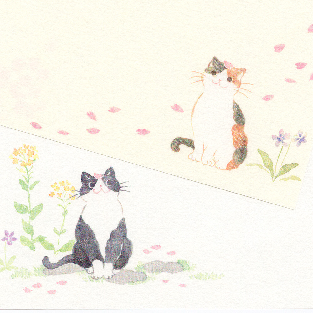 NB Wanowa Necorobi Letter Set – Cat Blossom Viewing — gallery