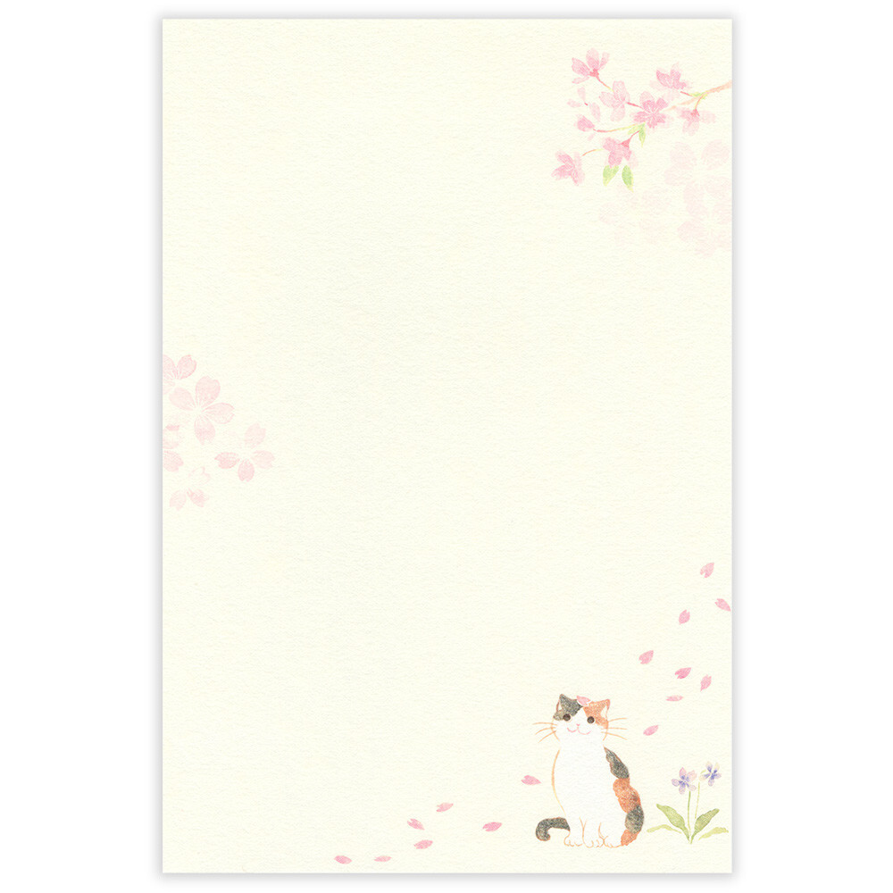 NB Wanowa Necorobi Letter Set – Cat Blossom Viewing — gallery