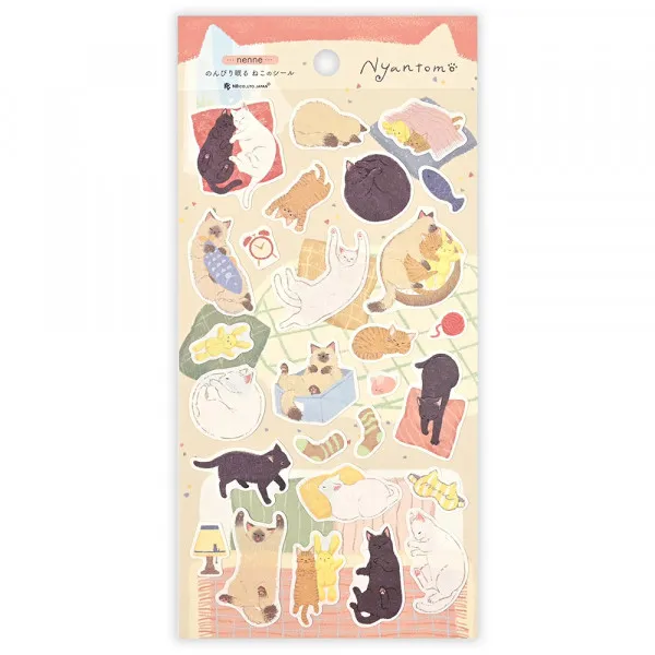 NB Wanowa Nyantomo Cats Stickers - Goodnight