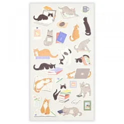 NB Wanowa Nyantomo Cats Stickers - On the Desk