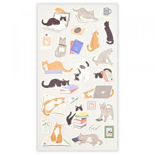 NB Wanowa Nyantomo Cats Stickers - On the Desk