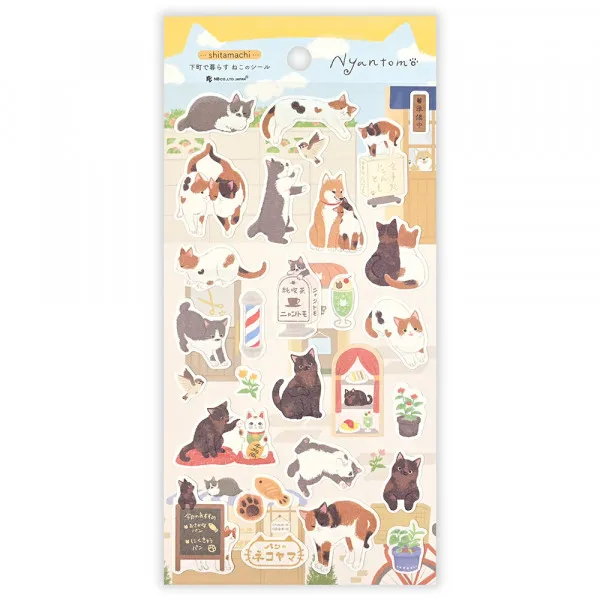 NB Wanowa Nyantomo Cats Stickers - Town