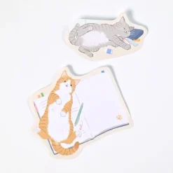 NB Wanowa Nyantomo Cats Sticky Notes - On the Desk