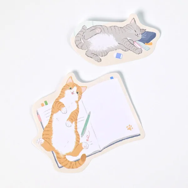 NB Wanowa Nyantomo Cats Sticky Notes - On the Desk