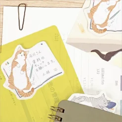 NB Wanowa Nyantomo Cats Sticky Notes - On the Desk
