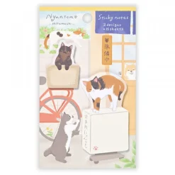 NB Wanowa Nyantomo Cats Sticky Notes - Town