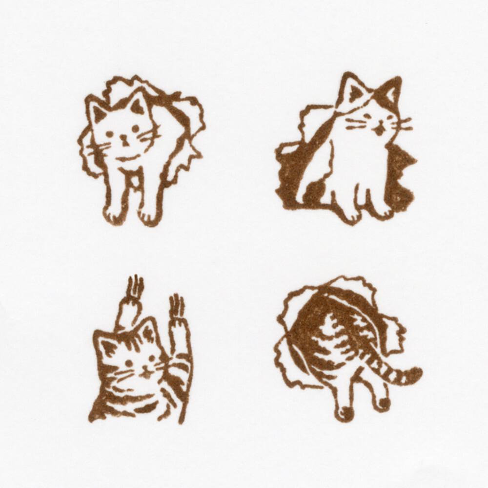 NB Wanowa Wooden Stamp Set – Cat — gallery
